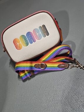 Coach C9939 NWOT Mini Jamie Camera Bag With Rainbow Chalk Multi Color Crossbody